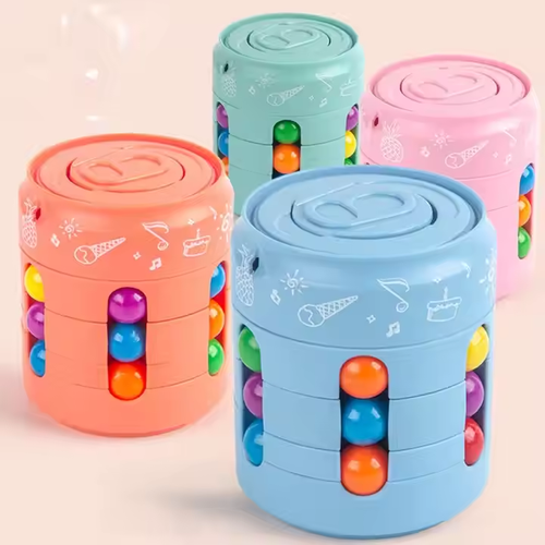Magic Bean Spin Brain Teaser Finger Puzzle Toy Handheld Spinner Stress Anxiety Relief Ball Game for Adults and Kids