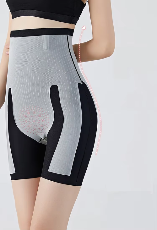 5D magic floating pants nylon high quality high waist hip lifting abdomen pants waist shaping seamless three-point leggings