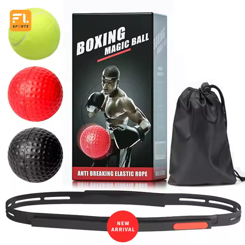 😍Head mounted boxing reaction ball, three balls