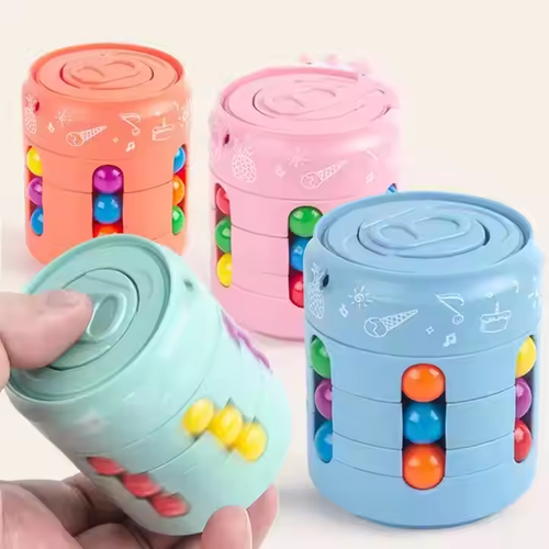Magic Bean Spin Brain Teaser Finger Puzzle Toy Handheld Spinner Stress Anxiety Relief Ball Game for Adults and Kids