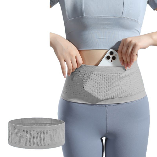 Outdoor sports waist bag men and women mountaineering running fitness bag knitted breathable non-slip invisible waist bag