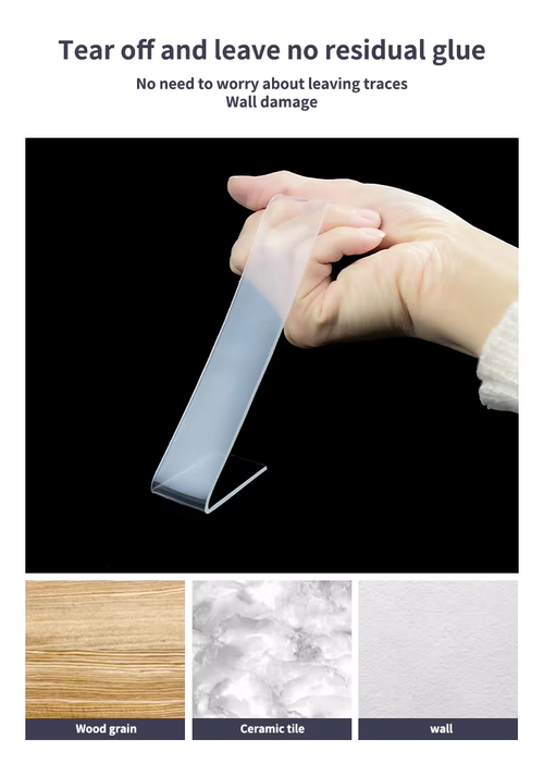 Super strong double-sided tape heavy-duty installation monster tape nano double-sided tape transparent double-sided tape 2-sided tape, size: 3cm*5M