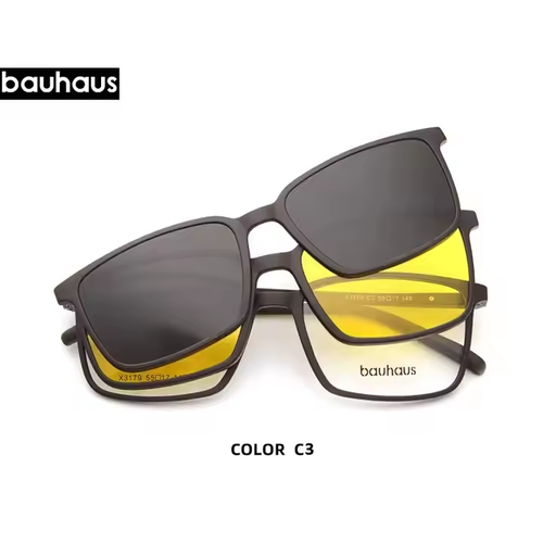 New magnetic three-in-one glasses set men's night vision sunglasses anti-ultraviolet sunglasses