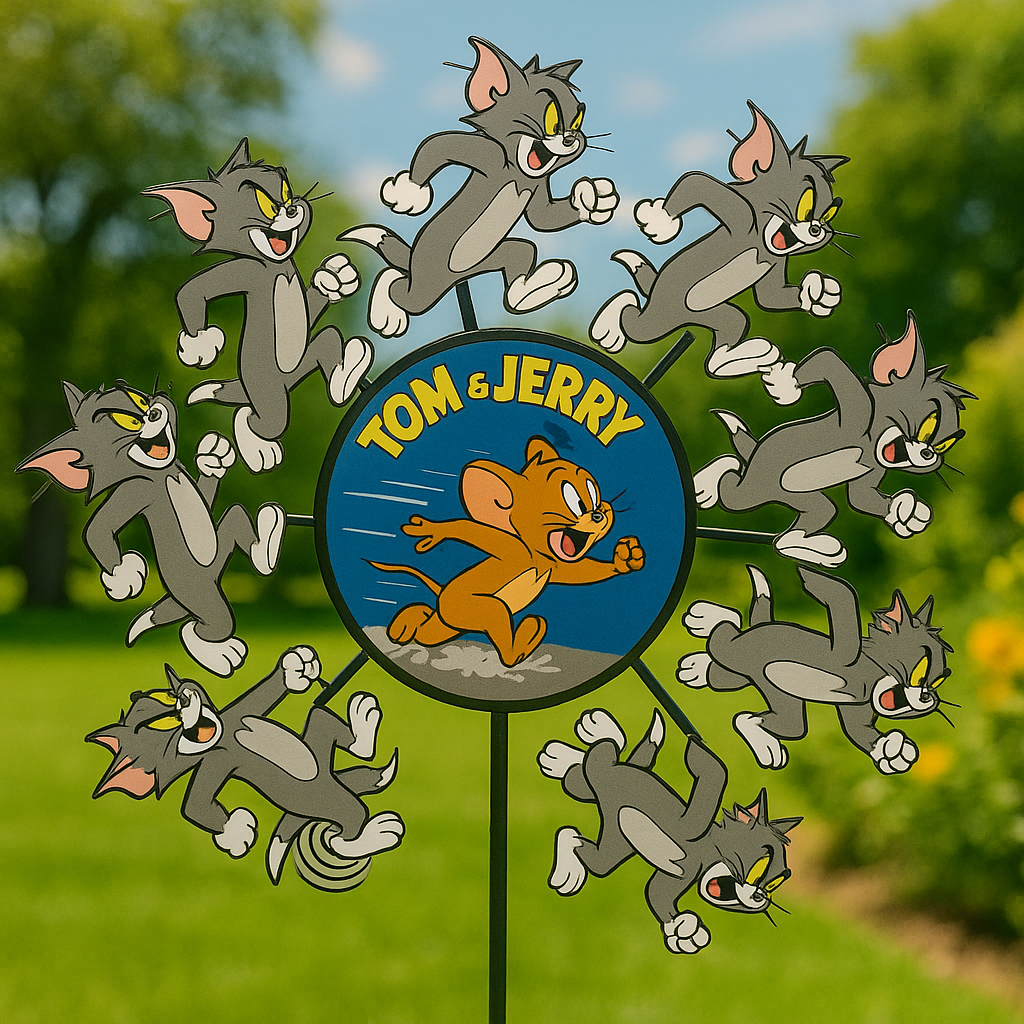 Tom & Jerry Garden Wind Spinner