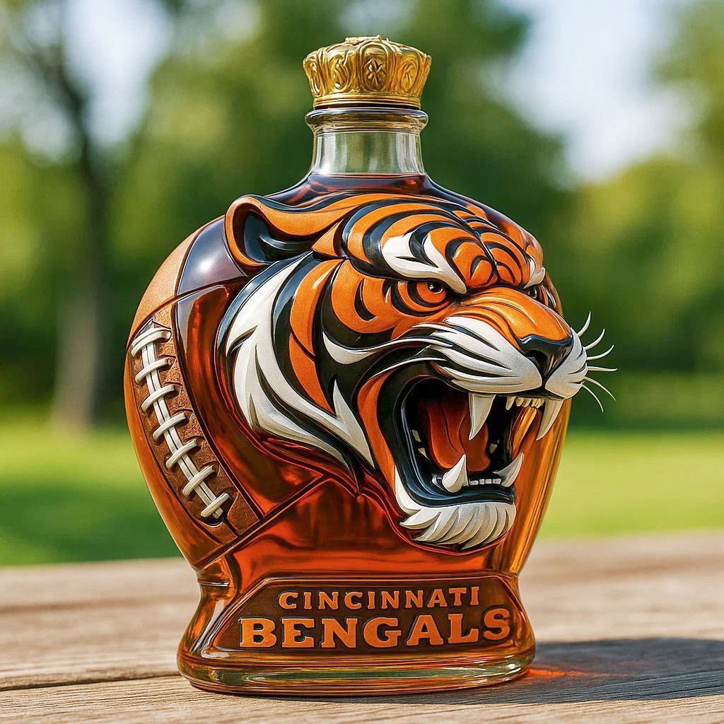 Cincinnati Bengals Whiskey Bottle