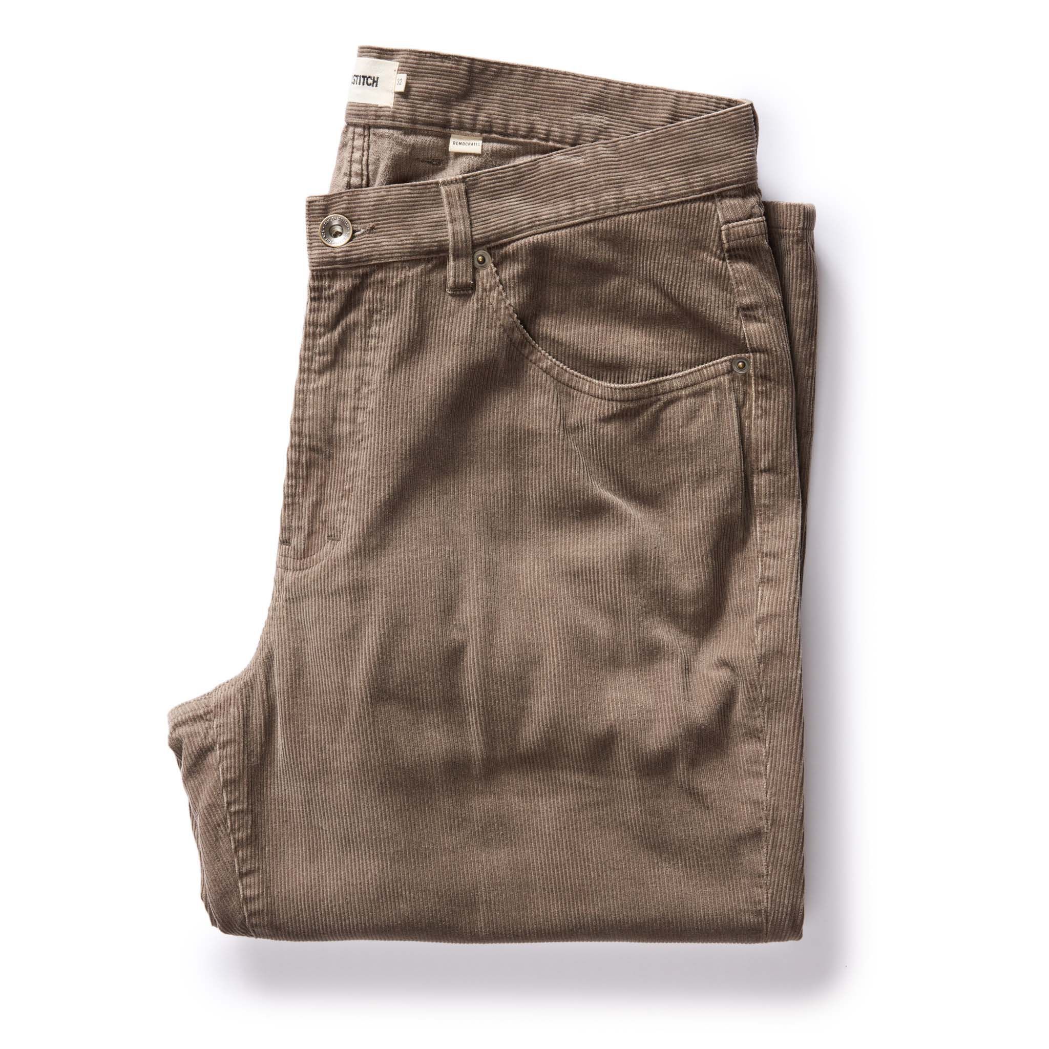 Auece Democratic All Day Pant in Morel Cord