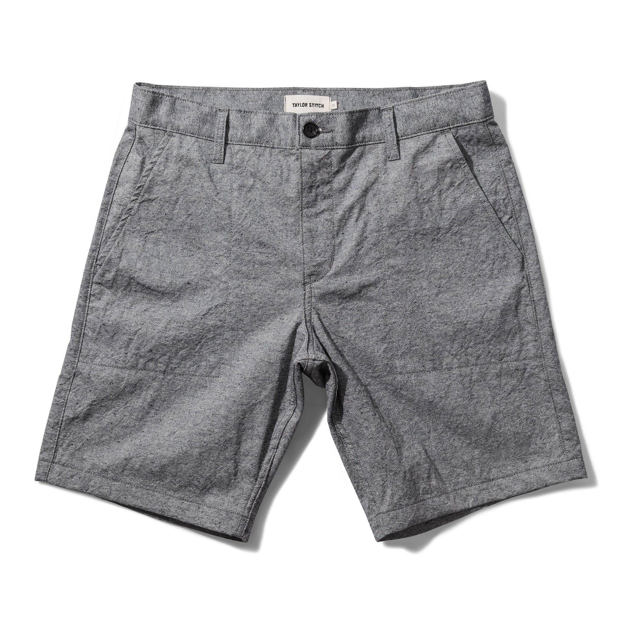 Auece Camp Short in Slub Chambray