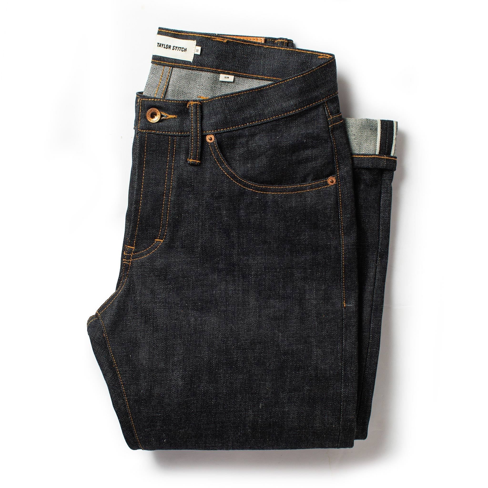 Auece Slim Jean in Natural Indigo Selvage