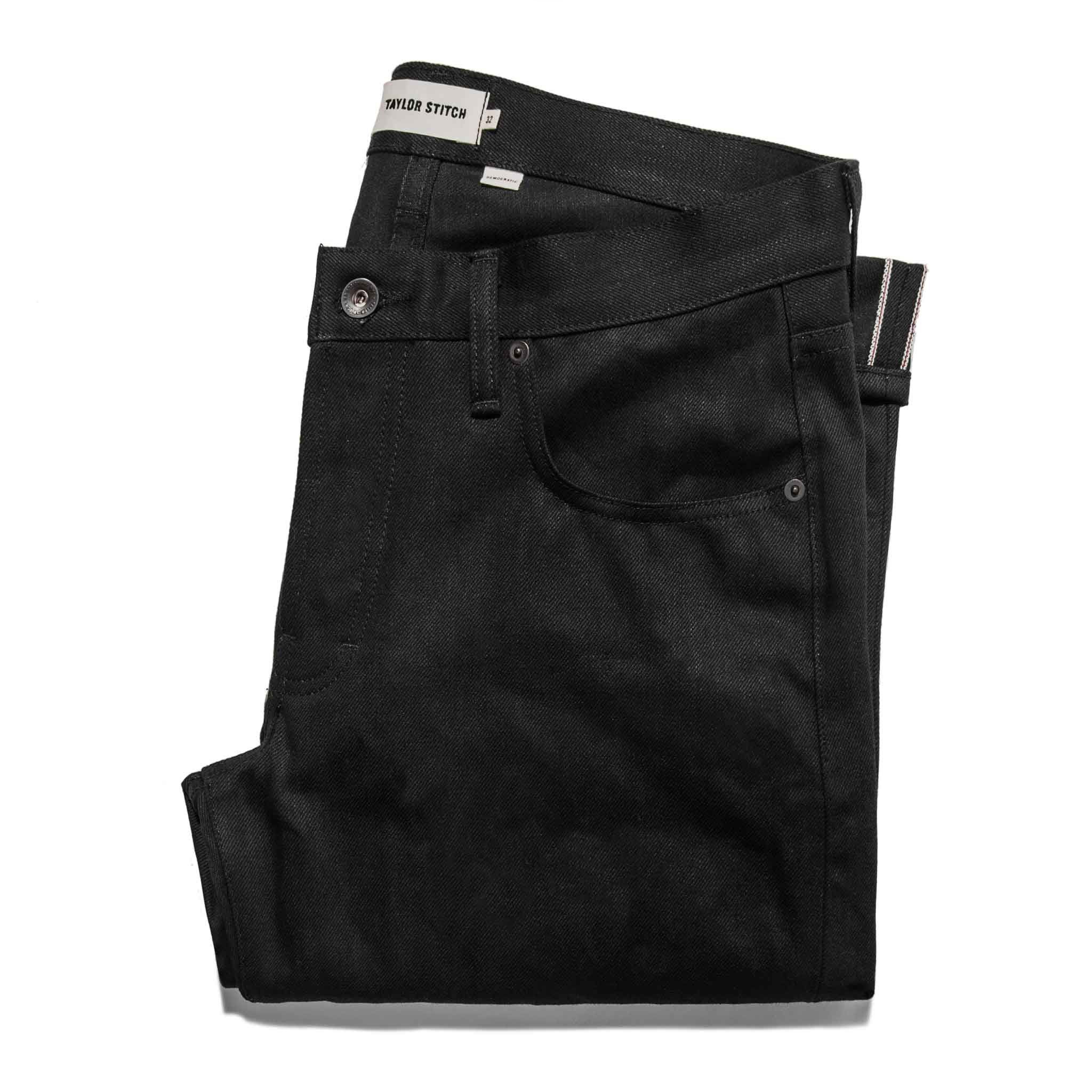 Auece Slim Jean in Kuroki Mills Black Selvage