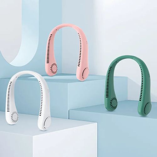 Outdoor Neck Fan Convenient Mini Fan Air Cooler Rechargeable Wearable Portable Handheld Neck Fan for Office Household