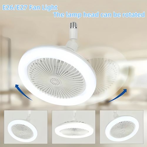 E27 Ceiling Fan with Lights, 16 Modes, 3 Speed, Dimmable, Remote Control, 3000K-6500K Adjustable Color Temperature, Modern Oil-Rubbed Finish, Perfect for Bedrooms, Living Rooms, Garages, Offices, Bedroom Ceiling Fan | Modern Ceiling Fan | Adjustable Color Temp, Ceiling Fan for Living Room