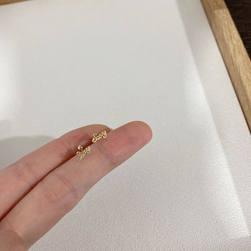 Minimalist Classic Titanium Steel Thin Needle Screw Buckle Free Ear Bone Screw