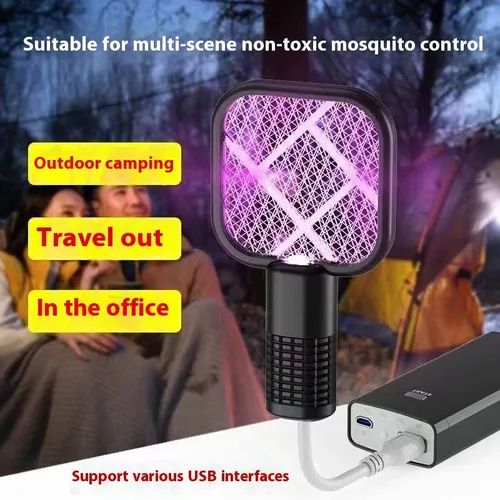 Hot Selling Bedroom Camping Use ABS Body Swatter Strong Household Protection for Babies Pregnant Women Electric Mosquito Lamp 1234 sales