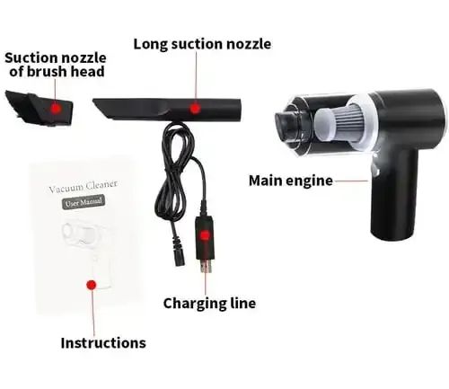 🔥 Wireless Handheld Car Vacuum Cleaner 45 sales