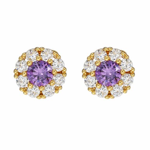 925 Silver Stud Earrings Micro Set Zircon Earrings Titanium Steel Necklace