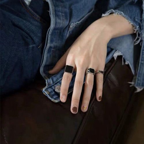 Black Face Daddy Set Ring