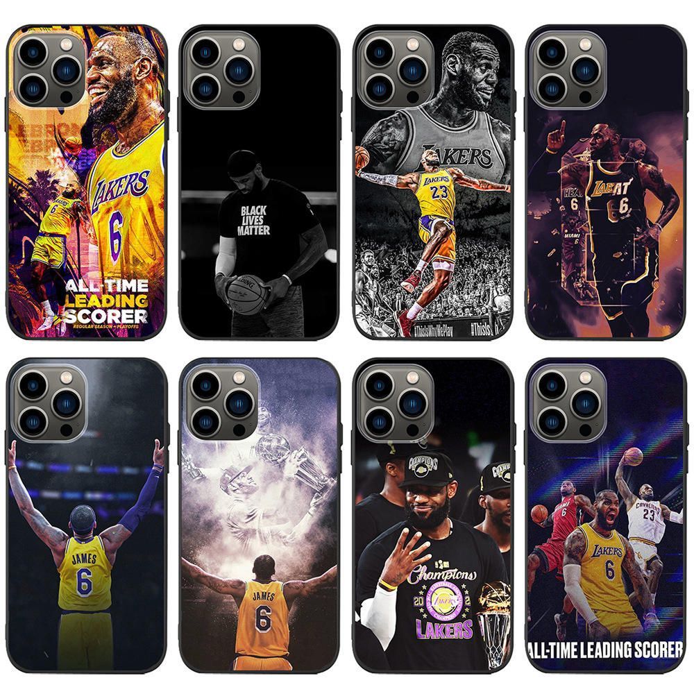 Mobile Phone case for iPhone 16 Pro Max Popular Lakers Basketball James for iPhone 15 14 13 12 Pro Max Mobile Phone case