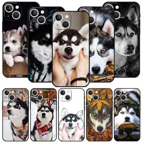 Mobile Phone Case for iPhone 16 Pro Max Popular Cute Husky Dog for iPhone 15 14 13 12 Pro Max Drop-resistant Mobile Phone Case