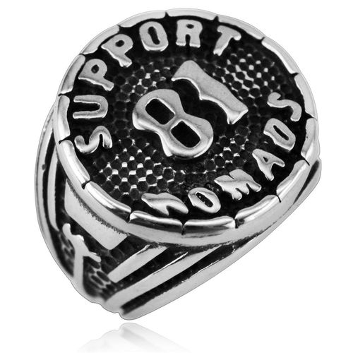 Jewelry European And American Personality SUPPORT NOMAOS Titanium Steel Ring