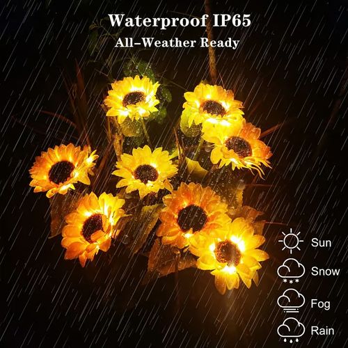 🌻Last Day 49% Off-- Waterproof Solar Sunflower Light