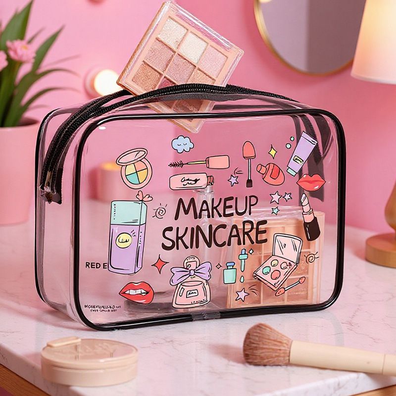 旅遊必備用品 醫療包 防水pvc 透明化妝包 旅行收納 洗漱包 來圖定制 購買一件也可定制
