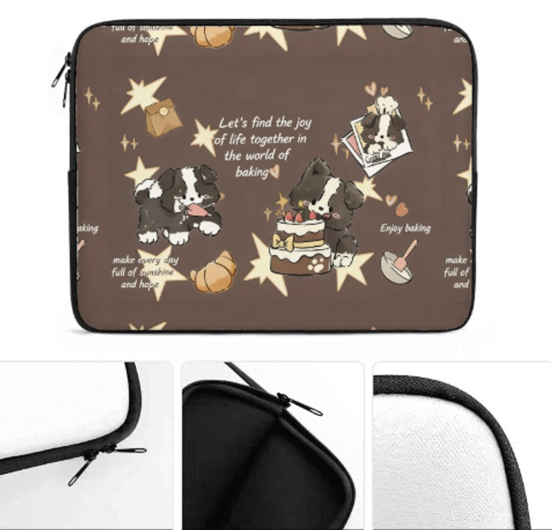 卡通手提電腦包手提單肩兩用適用蘋果 華為 小米