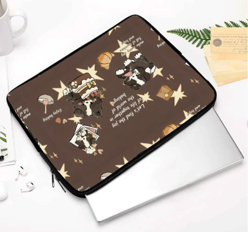 卡通手提電腦包手提單肩兩用適用蘋果 華為 小米