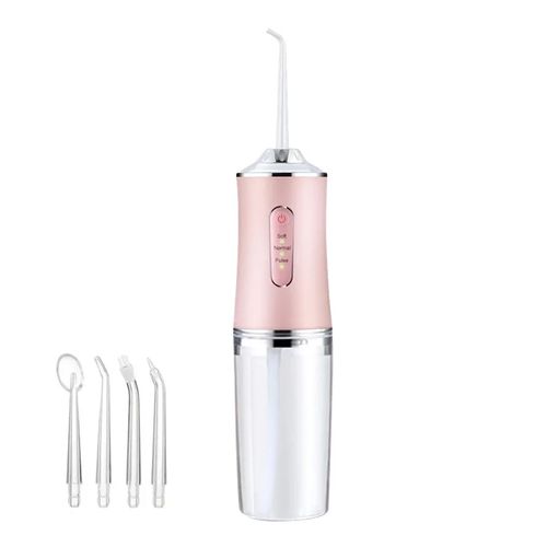 4-in-1 Rechargeable Oral Irrigator: Portable, Wireless Dental Care Flosser with USB Charging for Healthy Gums & Travel