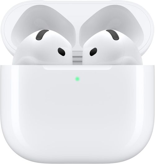 Apple AirPods 4 Wireless Earbuds, Bluetooth Headphones, Personalized Spatial Audio, Sweat and Water Resistant, USB-C Charging Case, H2 Chip, Up to 30 Hours of Battery Life, Effortless Setup for iPhone