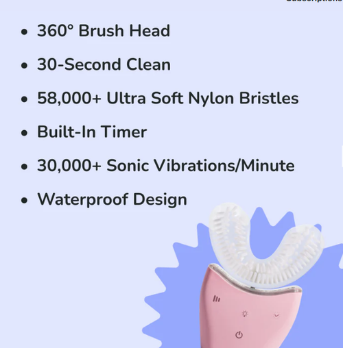 Household U-shaped children's electric toothbrush