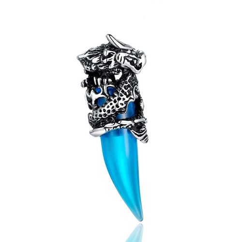 Stainless Steel Ornament Wolf Tooth Pendant Titanium Steel Necklace Men's Accessories