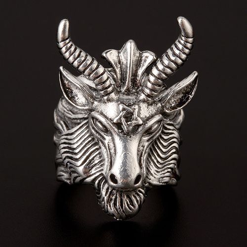 European And American Retro Punk Titanium Steel Navy Anchor Ring