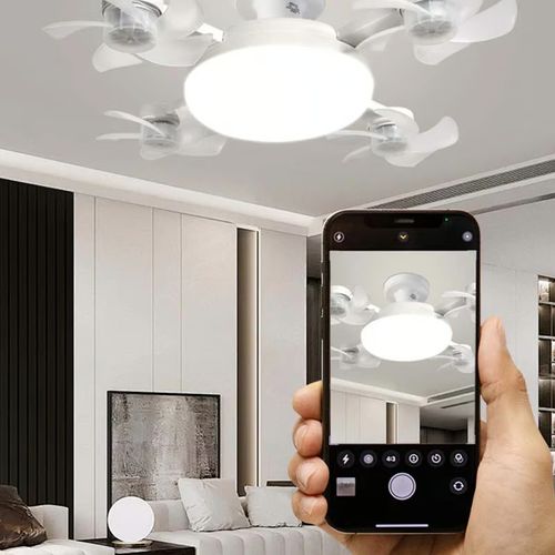 Remote-Controlled LED Ceiling Fan Light