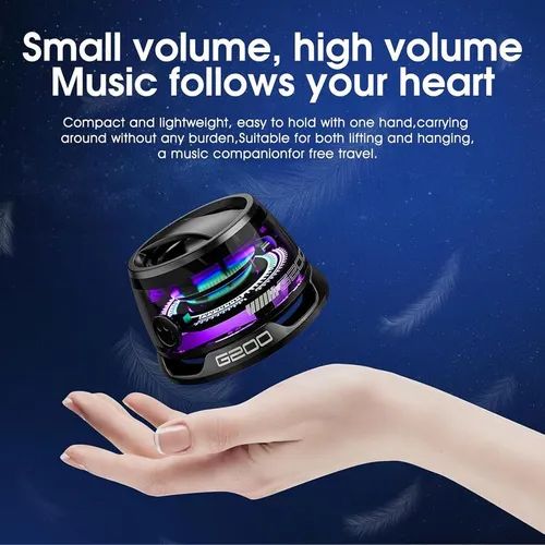 Small Bluetooth Speaker with Multi RGB Colored Lights and Metal Surface Phone Holder, Perfect Mini Speaker 80 sales