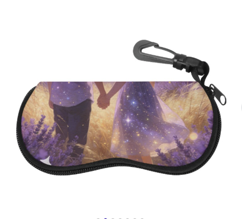 浪漫情侶星空眼鏡盒近視鏡墨鏡盒防摔防壓高顏值高級感少男少女皮質來圖定制 可一件定制