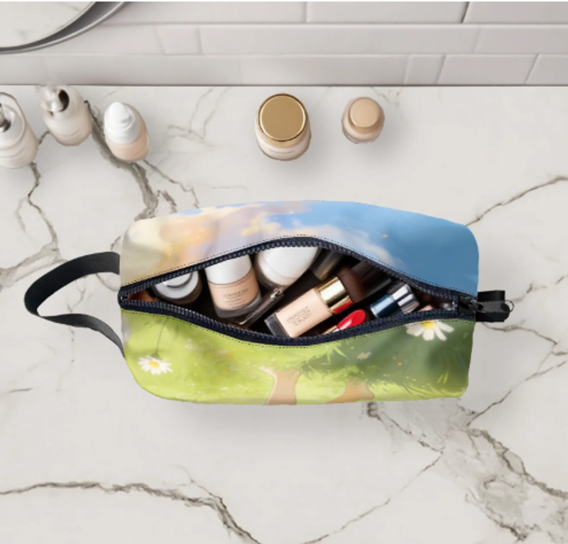 化妝包輕盈質感手提 分隔設計高顏值 日常通勤短途旅行洗漱收納包 來圖定制 一件可定制
