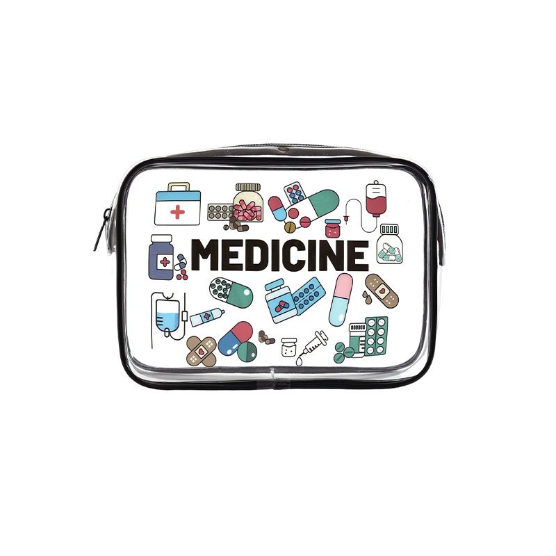 旅遊必備用品 醫療包 防水pvc 透明化妝包 旅行收納 洗漱包 來圖定制 購買一件也可定制