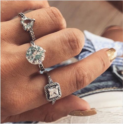 Diamond set ring jewelry