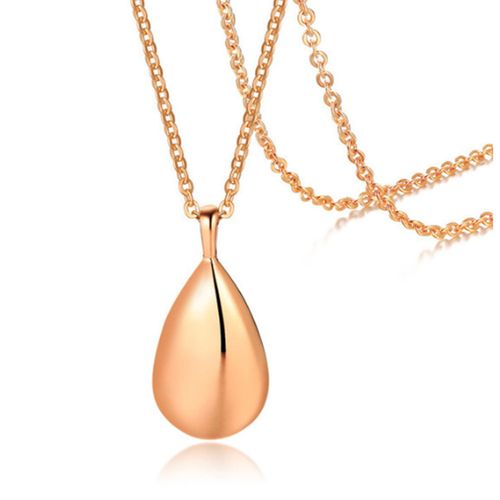 Stainless Steel Dropper Perfume Bottle Necklace