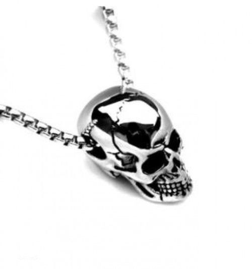 European And American Fashion Titanium Steel Skull Men's Necklace
