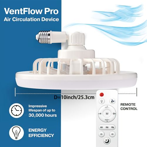 Modern White LED Ceiling Fan Light with Remote Control – 50W, 3-Speed Adjustable Fan & 3 Color Temperatures (3000K-6500K), Dimmable, Timer Function, E26 Base for Bedroom, Kitchen, Closet, and More, Kitchen Illumination | Minimalist Light Fixture | Integrated Light Fan