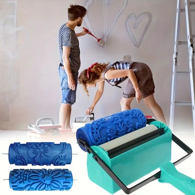 5Art Wall Decor Paint Roller - Single Color Printing Tool with Easy-to-Use Case