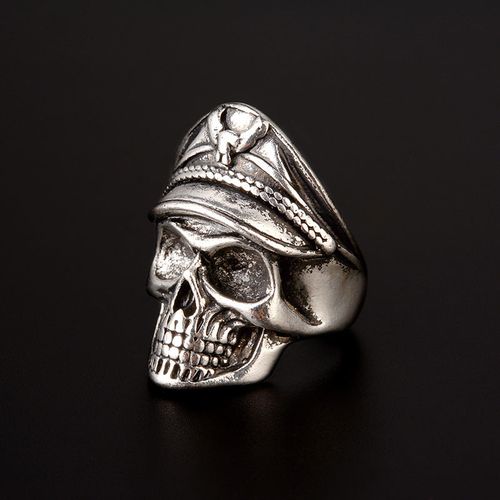 European And American Retro Punk Titanium Steel Navy Anchor Ring