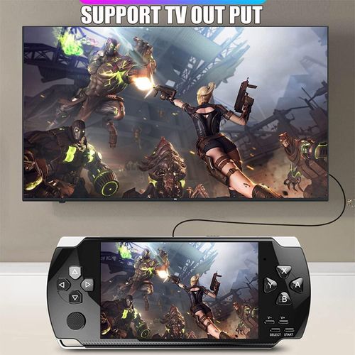 Handheld Game Console, Built-in 1200 Games 4.3 HD Screen Retro Gaming System, Portable Rechargeable Game Console with Dual Joystick, Support TV Output, Best Gift for Adult