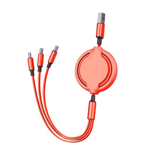 Universal Retractable 3 in 1 Type C Fast Charging Usb Cable Data Cable Flexible Data Cable for Phone.Type C.Android