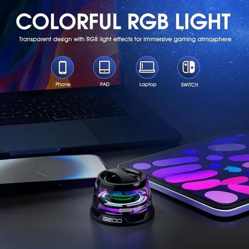 Small Bluetooth Speaker with Multi RGB Colored Lights and Metal Surface Phone Holder, Perfect Mini Speaker 80 sales