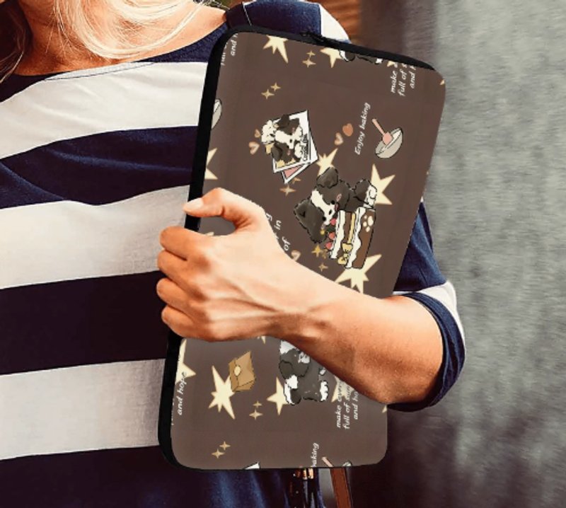 卡通手提電腦包手提單肩兩用適用蘋果 華為 小米