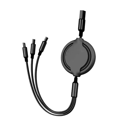 Universal Retractable 3 in 1 Type C Fast Charging Usb Cable Data Cable Flexible Data Cable for Phone.Type C.Android