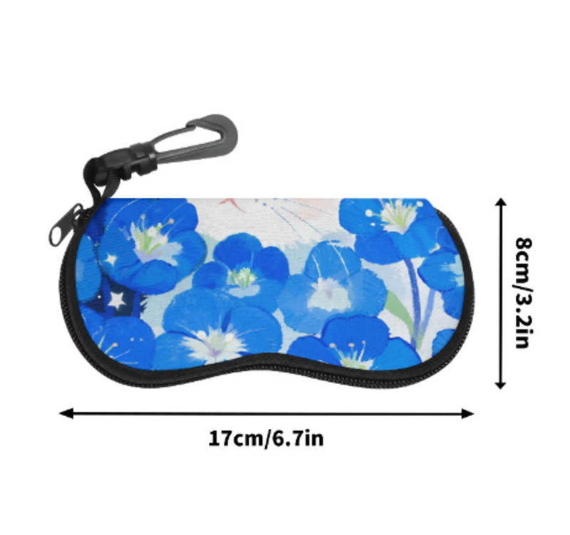 治癒系貓咪眼鏡盒近視鏡墨鏡盒防摔防壓高顏值高級治癒系風皮質來圖定制 可一件定制