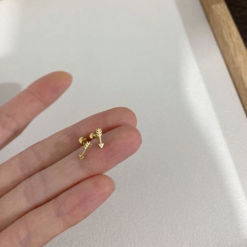 Minimalist Classic Titanium Steel Thin Needle Screw Buckle Free Ear Bone Screw